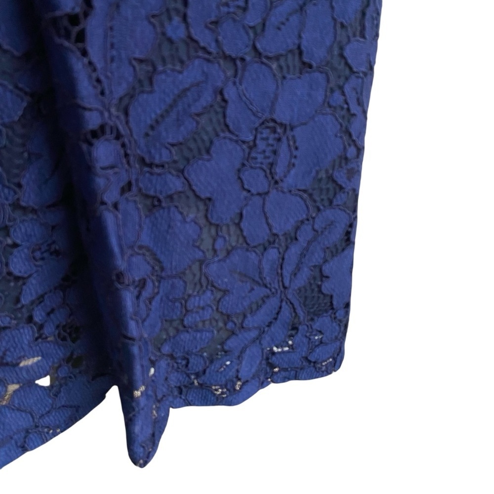 ERIN Erin Fetherston Navy Lace Halter Swing Dress Cocktail A-Line - Picture 11 of 13